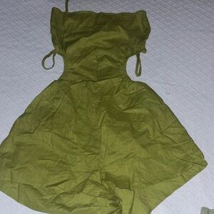 Green Strapless Dress